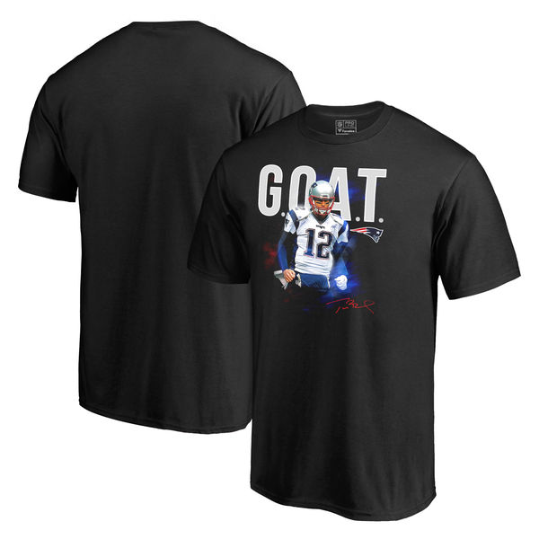 Tom Brady New England Patriots Pro Line by Fanatics Branded GOAT Big & Tall T-Shirt - Black